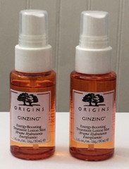 2 Origins GINZING Energy Boosting Treatment Lotion Mist 1 oz./30 ml Ea x2 = 2 oz