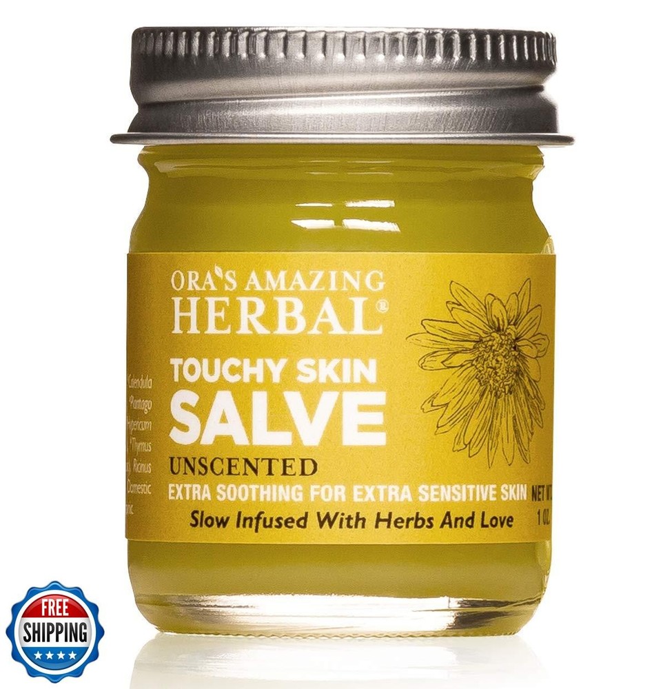 Ora&rsquo;s Amazing Herbal, Touchy Skin Salve, Eczema Cream Treatment, Anti-Itch Cr