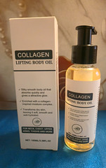 Collagen Moisturizing Body Oil 3.38 fl oz Unscented Dry Skin Daily Use