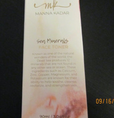 Manna Kadar Sea Minerals Face Toner 90 ml 3.04 fl oz New In Sealed Box