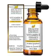 Health Priority Naturals|Organic Vitamin E Oil for Skin – Jojoba, Avocado Oil –