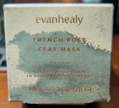 evanhealy French Rose Clay Mask – 1oz – All Skin – NEW