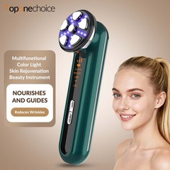 4 in 1 RF Microcurrent Facial Massager LED Light Therapy Home Face Lift Device