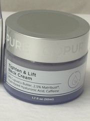 New & Sealed Go Pure Tighten & Lift Neck Firming Cream 1.7 Oz 50ml Exp. 10/26