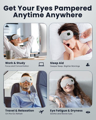 Heated Eye Mask – Cordless Eye Mask for Dry Eyes, FSA-HSA Eligible, Eye Relief,