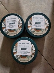 3 The Body Shop Sugar Body Scrub COCONUT 1.9 oz