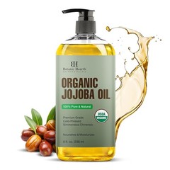 Botanic Hearth Organic Jojoba Oil 8oz 100% Pure Hair Skin