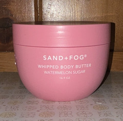 SAND+FOG Watermelon Sugar Whipped Body Butter Shea & Jojoba 16.9 oz Pink