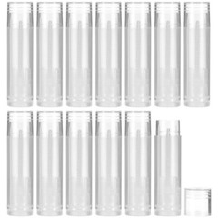 50x Clear LIP BALM Tubes EMPTY New Containers, DIY Chapstick BPA FREE, NO TRAY