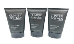 Lot of 3: Clinique for Men Face Scrub Exfoliant 3.4oz* 3= 10.2 oz / 300ml Total