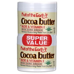 Cocoa Butter Cream with Aloe Vera and Vitamin E Moisturizing Skin Care 4 oz Twin