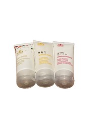 3 ARBONNE hand lotion SHEA BUTTER Apricot Vanilla + Cleansing Body Polish
