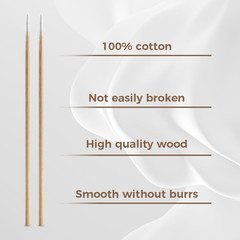 800Pcs Pointed Cotton Swabs in Storage Box – Precision Microblading Cotton Swabs