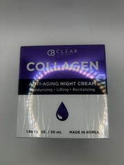 CB Clear Beauty Collagen Night Cream 1.69 oz Moisturizing Face Cream Sealed