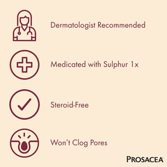 Prosacea ROSACEA GEL Relief: Redness Pimples Irritation MEDICATED HOMEOPATHIC