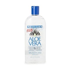 Aloe Vera 100% Gel Fruit Of The Earth PURE No Color Added Crystal Clear 12 OZ