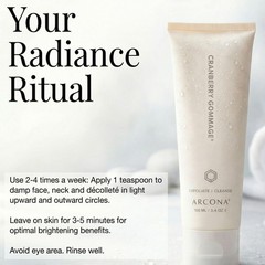 ARCONA Cranberry Gommage – Purifying Face Scrub To Exfoliate and Unclog Pores…