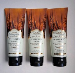 Bath and Body Works Men&rsquo;s Whiskey Toast Body Cream Citrus Oakwood New Lot of 3