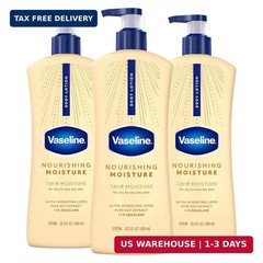 Vaseline Intensive Care Nourishing Moisture Body Lotion 3 Pk Made with Ultra-Hyd