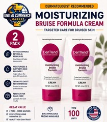 2-PACK Dermend Moisturizing Bruise Formula 4.5 fl. oz. Cream Factory Sealed !!