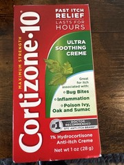 Cortizone-10 Ultra Soothing 1% Hydrocortisone Anti-Itch Cream Max Strength 1oz