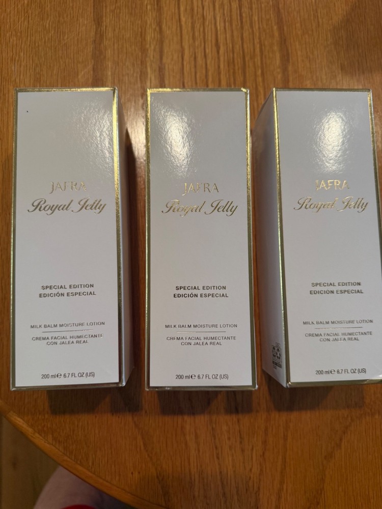 Lot of 3 Jafra Royal Jelly Special Edition Milk Balm Moisture Lotion 6.7 oz NIB