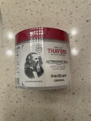 THAYERS Alcohol-Free Witch Hazel Blemish Clearing Pads, 60 Pads
