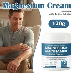 Magnesium Niacinamide Relief Cream – Topical Magnesium Chloride Cream forJoints