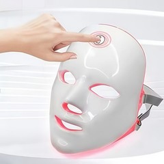 7 Color LED Facial Beauty Mask Light Therapy Face Skin Care USB Rechargeable