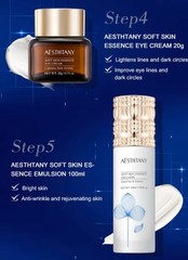 AESTHTANY REJUVENATING SKIN LUXURIOUS SKIN CARE 8 PC SET NEW SEALED
