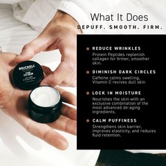 Brickell Men&rsquo;s Restoring Under Eye Cream for 0.5 Fl Oz (Pack of 1), White