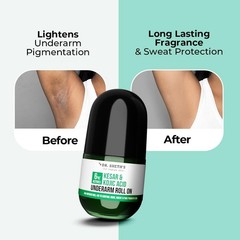 Dr. Sheth&rsquo;s Kesar & Kojic Underarm ROLL-ON|6% Actives-AHA,Kojic Acid & Niacinami