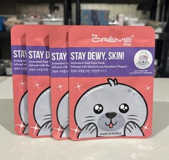 Lot of (4) The Creme Shop Stay Dewy, Skin! Animated Animal Face Masks