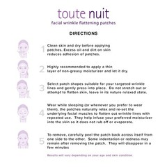 Toute Nuit Wrinkle Patches – Curve – Face Tape for 48 Count (Pack of 1)