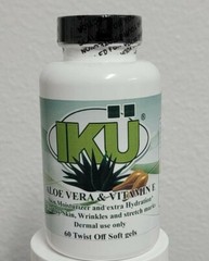 Skin-External Product!! – Aloe Vera + Vitamin E – 60 Twist Off Soft gels