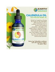 Organic Calendula Oil _ Raw, Infused, Pressed Herbal Oil