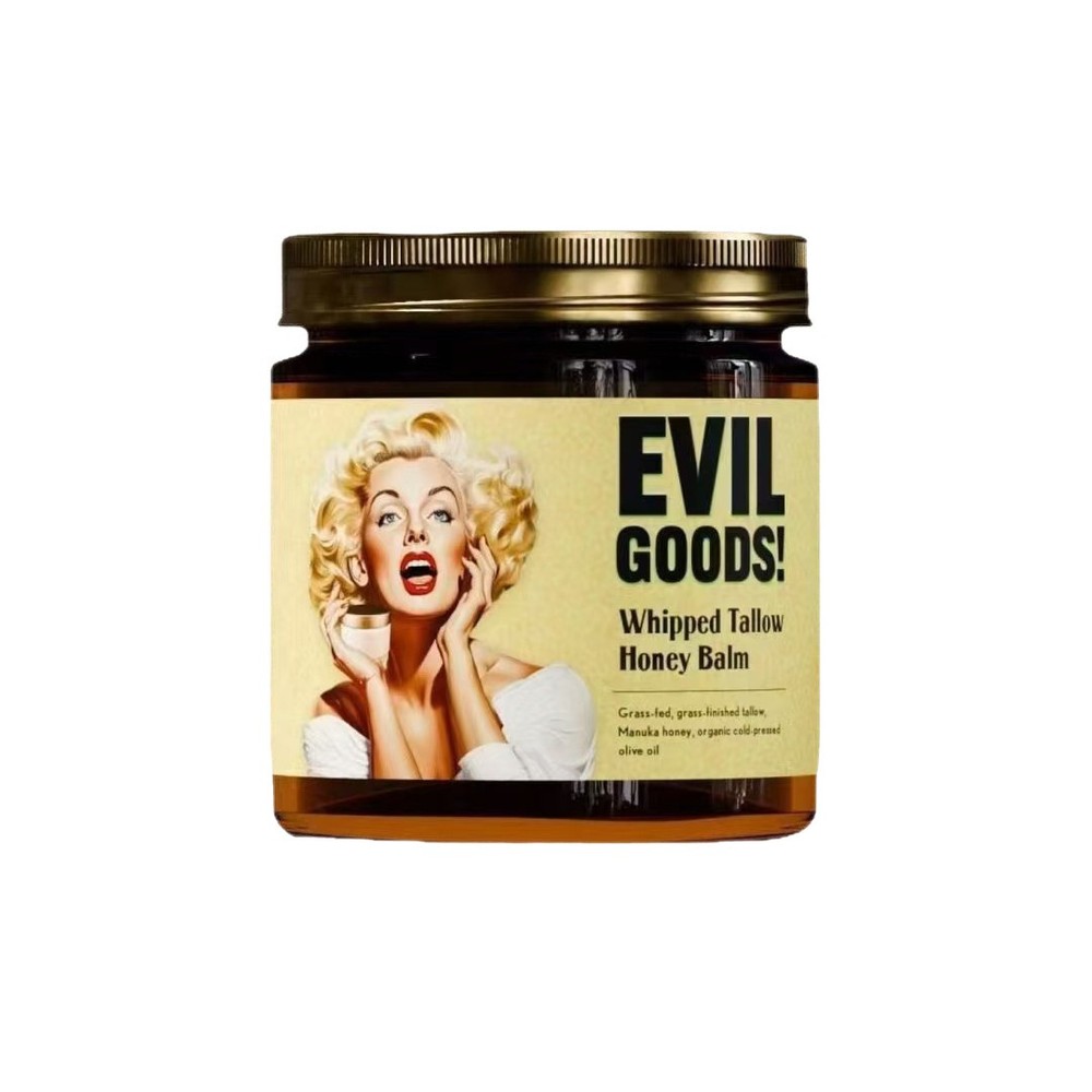 Evil Fines Whipped Tallow Balm with Honey for Face Lips and Body 120g