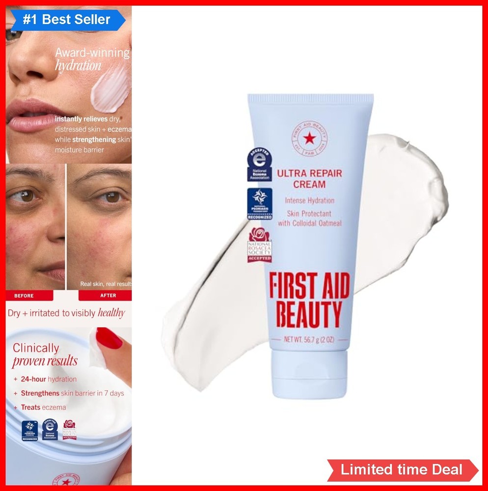 Face Moisturizer Cream Intense Hydration Colloidal Oatmeal Fragrance Free Dry
