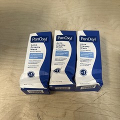 PanOxyl 4% Benzoyl Peroxide Acne Creamy Wash for Face & Body 6oz 02/2028 Set 3