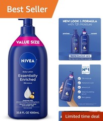 Dermatologically Tested Enriched Body Lotion – 72H Moisture – 33.8 Fl Oz Pump