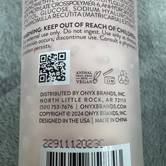 Onyx Professional Rose Petal Body Lotion Serum Duo 7oz Pink Ceramide Primrose