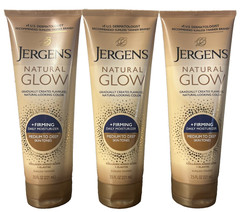 JERGENS Natural Glow Firming Medium to Deep Skin Tones Moisturizer 7.5oz Each X3