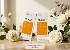 2 Murad Environmental Shield Vita-C Glycolic Serum .5 oz NIB total 1.0 oz