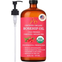 Rosehip Oil – USDA Organic 100% Pure, ColdPressed & Unrefined, Rosehip Oil fo…