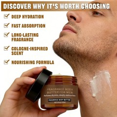 2PCS Pheromone Body Butter for Men, Body Skin Cream with Shea Butter