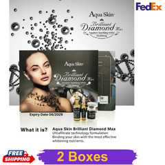 Aqua Skin Brilliant Diamond Max Beauty Serum Ampoules 2 X 10 Sets Original Free