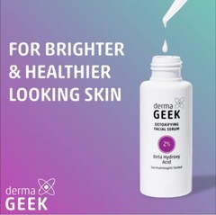 Derma Geek Detoxifying Facial Serum 2% Beta Hydroxy Acid – NEW Lot Of 2.
