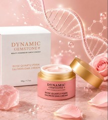 Dynamic Gemstone Rose Quartz PDRN Salmon DNA Daily Face Moisturizer Cream 1.7 oz