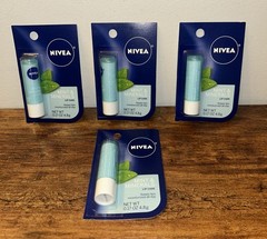 Lot of 4 NIVEA Mint & Minerals Lip Care – 0.17 oz – NEW Sealed