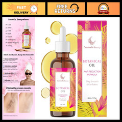Botanical Body Oil 60ml – After-Shave & Post-Wax Moisturizer, Jojoba, Rosehip, A
